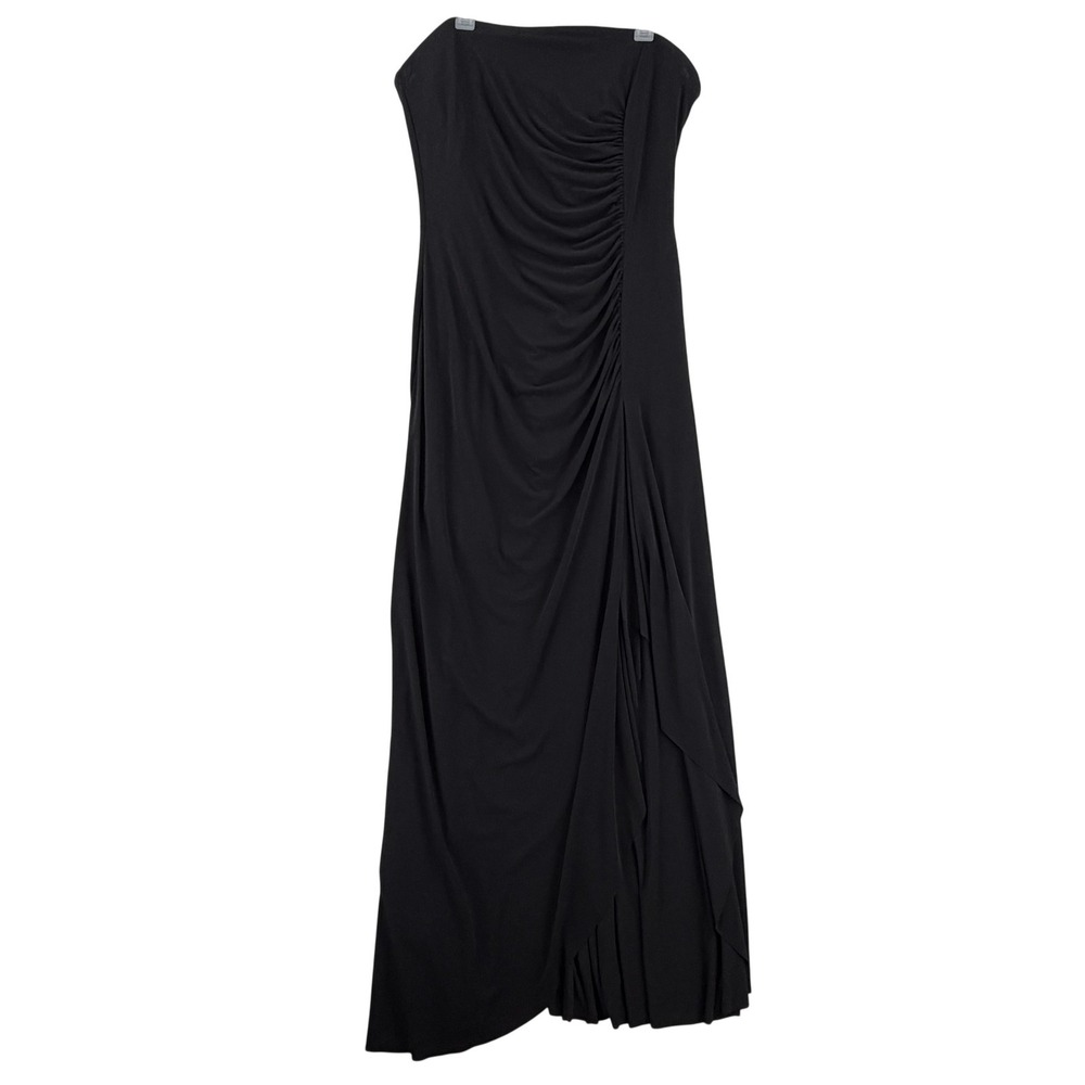 Maxandcleo Lisa Dress Womens 14 Black Strapless Maxi Formal Gown BCBGMAXAZRIA